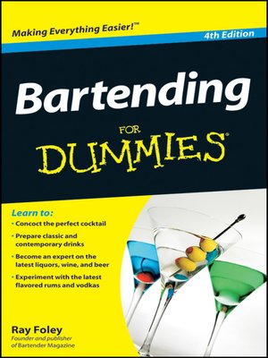 cover image of Bartending For Dummies